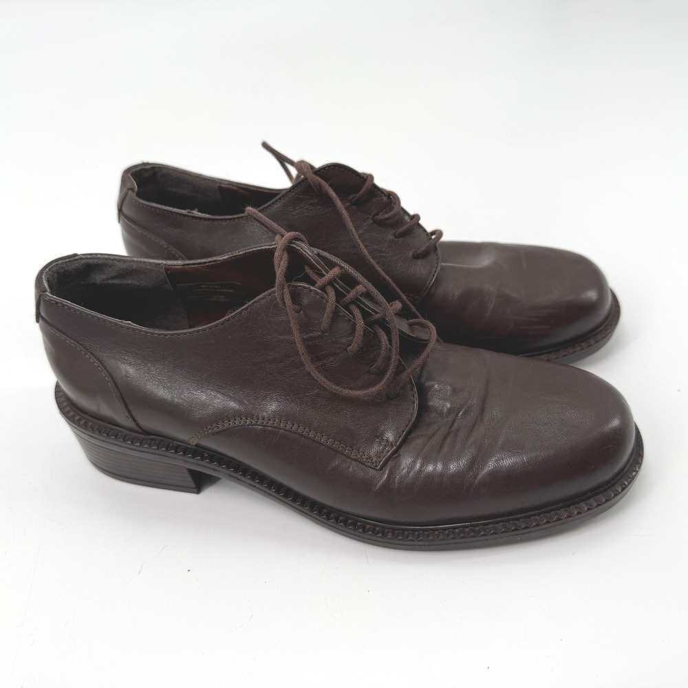 Vintage‎ Mario Rossi Derby Shoes Womens 7 Dark Academia Rare Luxury 90s Italy